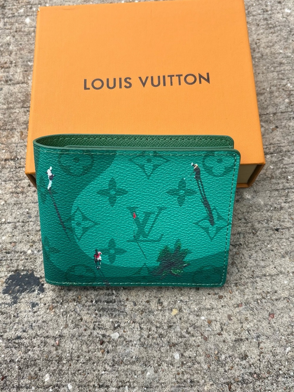 Louis Vuitton Green Monogram Canvas Bifold Card Holder
